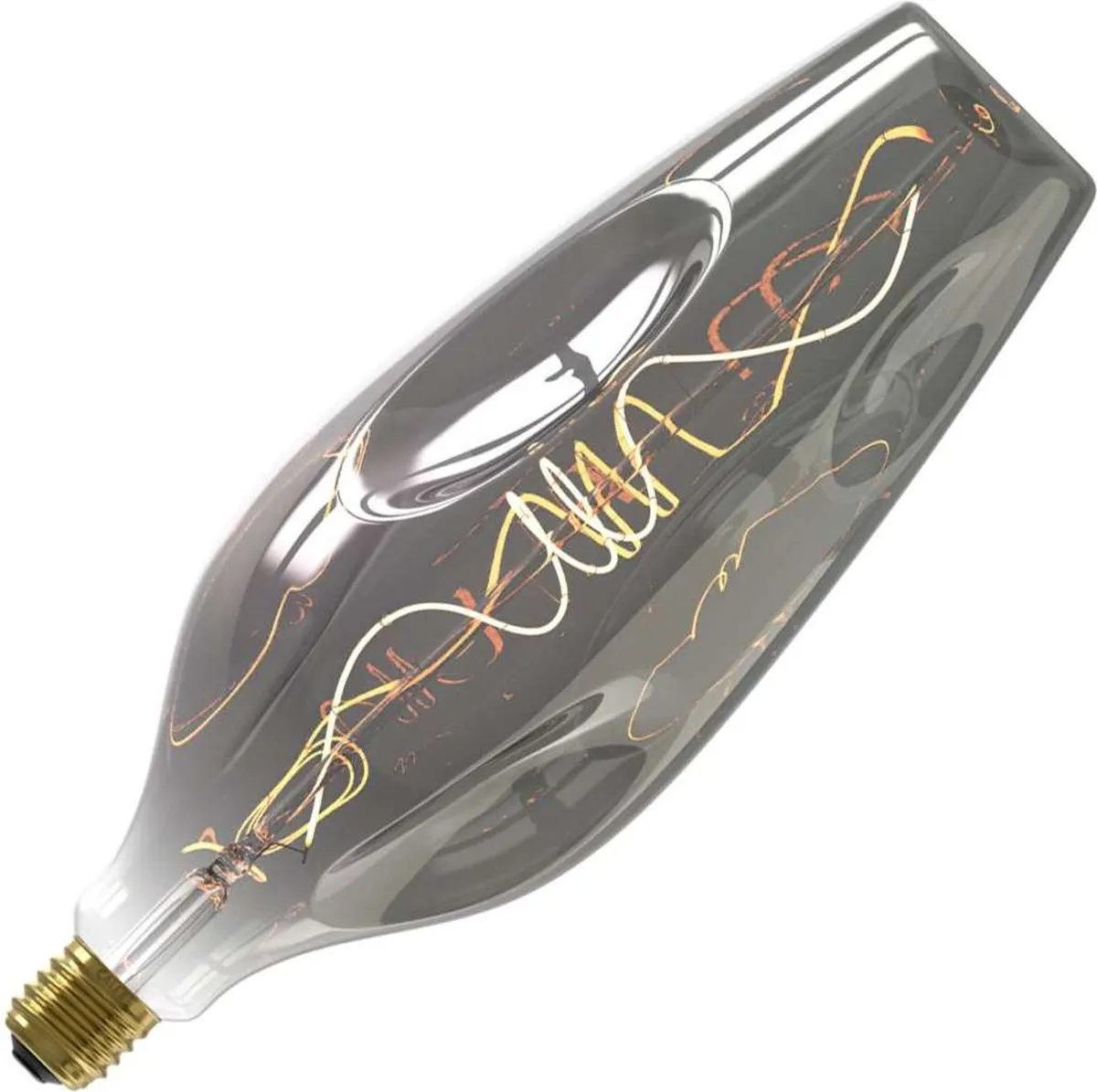 Calex Barcelona XXL Titanium E27 LED Lamp 4W - Rookglas