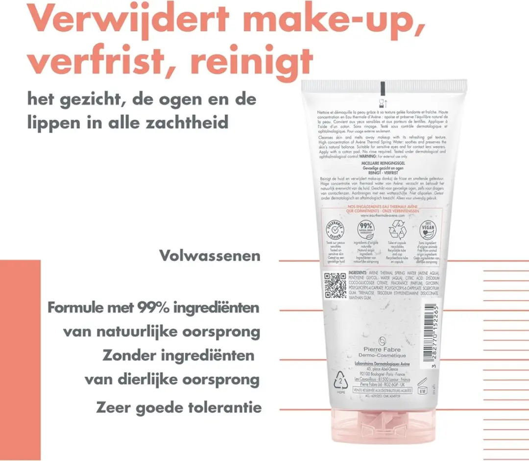 Avène Les Essentiels Micellaire Reinigingsgel 200ml
