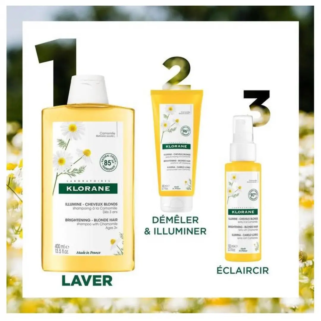 Klorane A La Camomile Blonde Reflex Shampoo 400ml - afbeelding 6 van 6