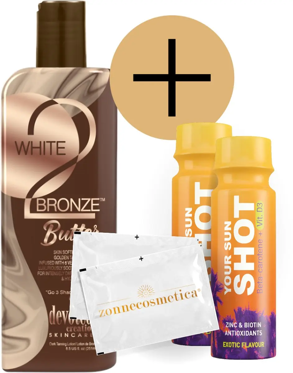 Devoted Creations W2B Butter + Your Sun Shots Verfrissingsdoekjes