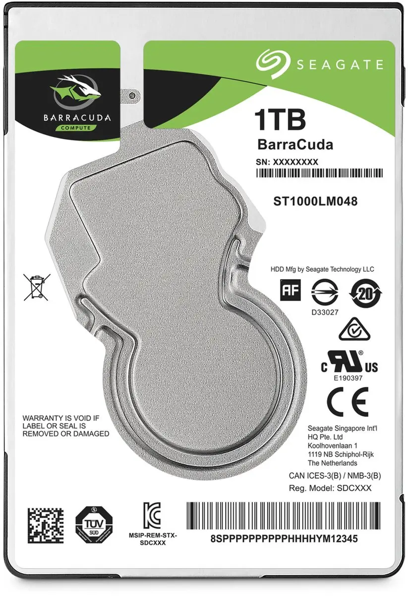 Seagate BarraCuda ST1000LM048 Interne HDD 2.5"