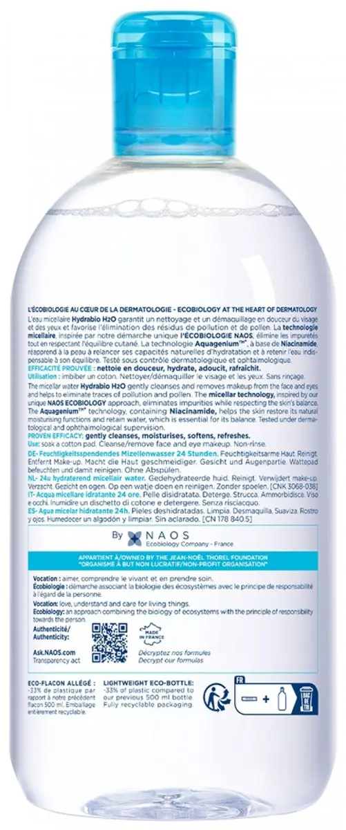 Bioderma Hydrabio H2O Micellair Water 500ml