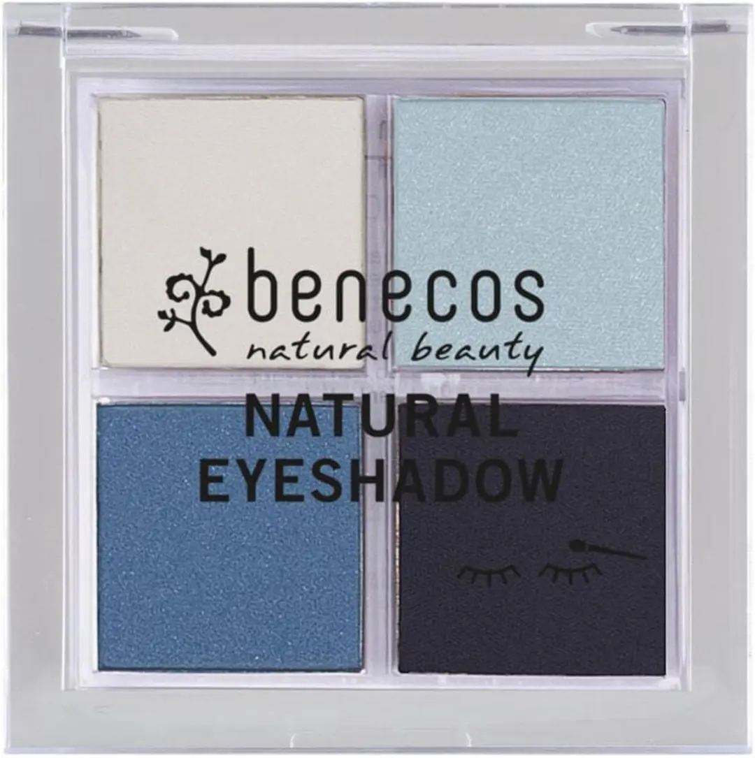 Benecos Oogschaduw Quattro True Blue - 4 Kleuren 4.8g