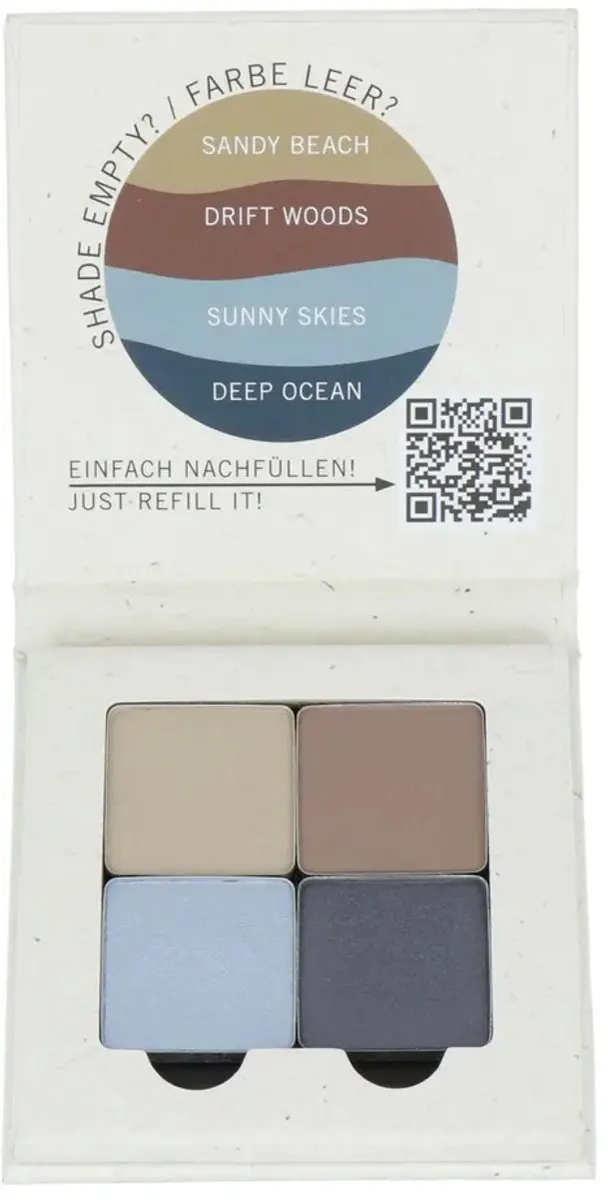 Benecos Oogschaduw Quattro True Blue - 4 Kleuren 4.8g