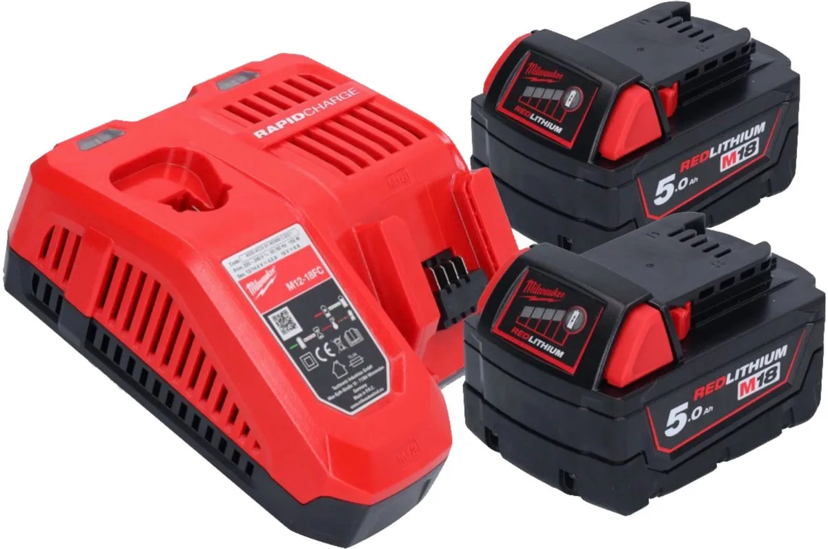 Milwaukee M18 BLDD2-502X Boorschroefmachine 18V - 2x5.0Ah