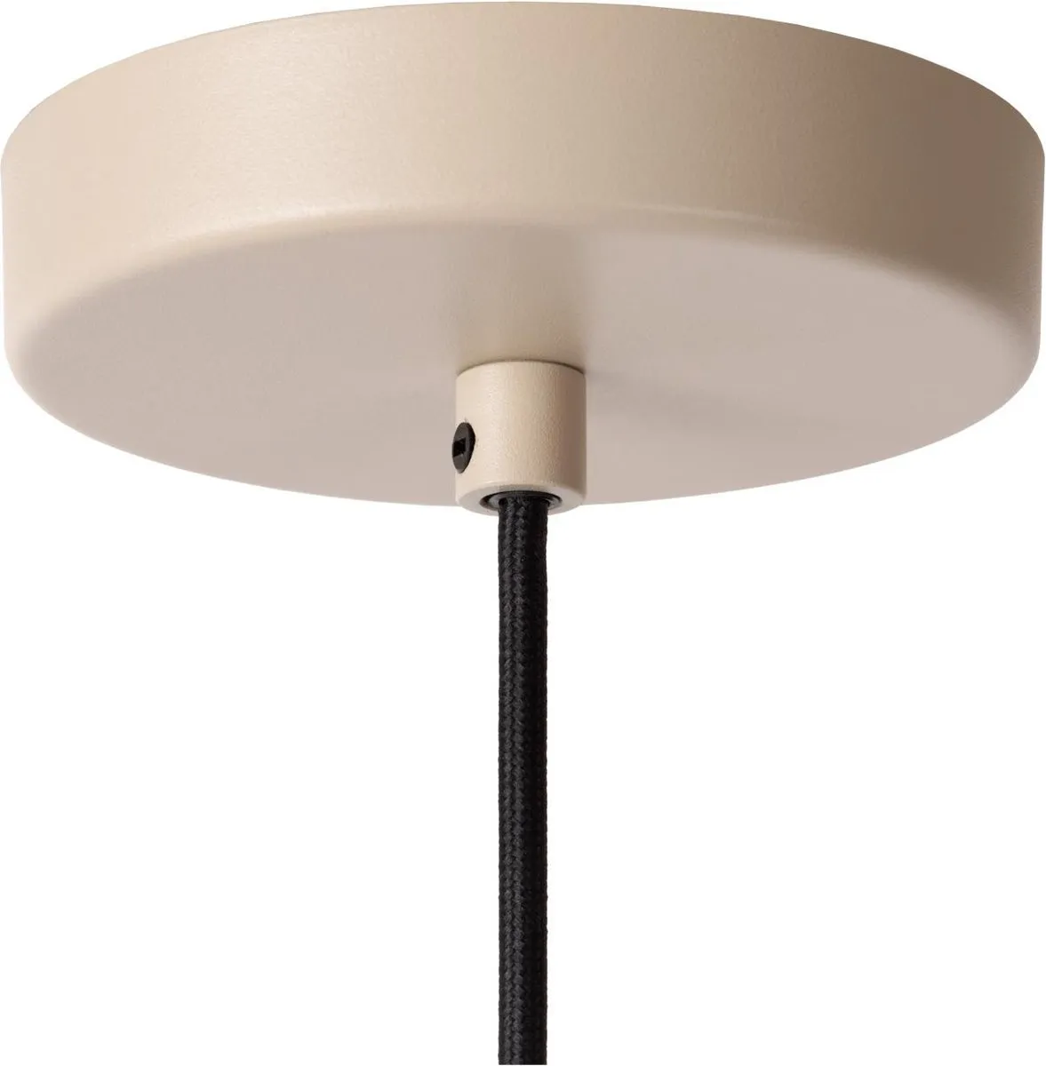 Lucide Lambres Hanglamp Ø15cm - 3xE27 - Taupe