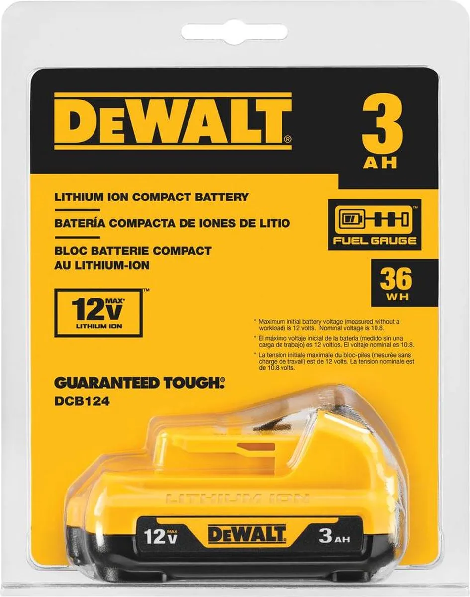 DeWalt DCB124 12V 3.0Ah XR Li-ion Accu - afbeelding 6 van 6