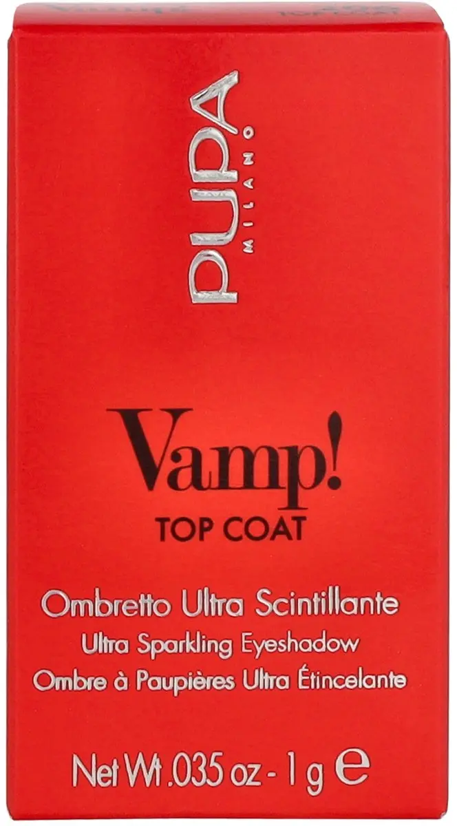 Pupa Milano Vamp! Top Coat Oogschaduw 206 Sparkling Gold - 1g
