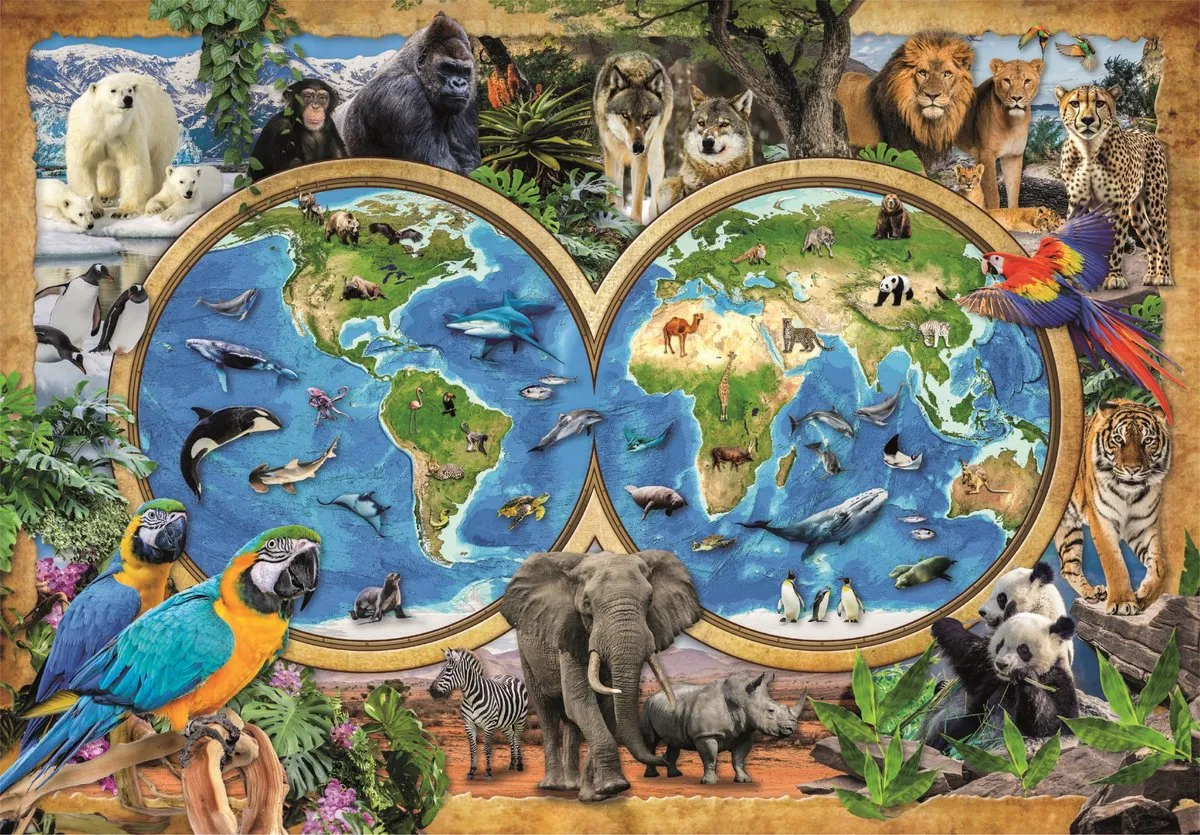 Clementoni The Wonderful Animal World Puzzel 300 Stuks - Multicolor - afbeelding 6 van 6