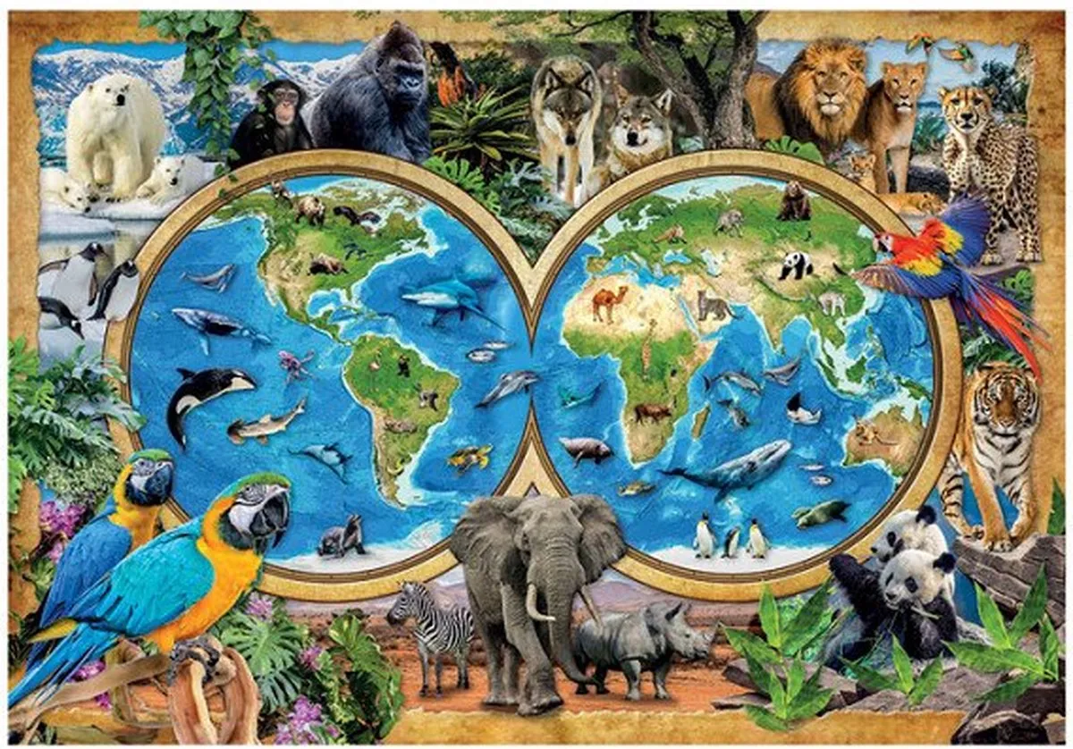 Clementoni The Wonderful Animal World Puzzel 300 Stuks - Multicolor
