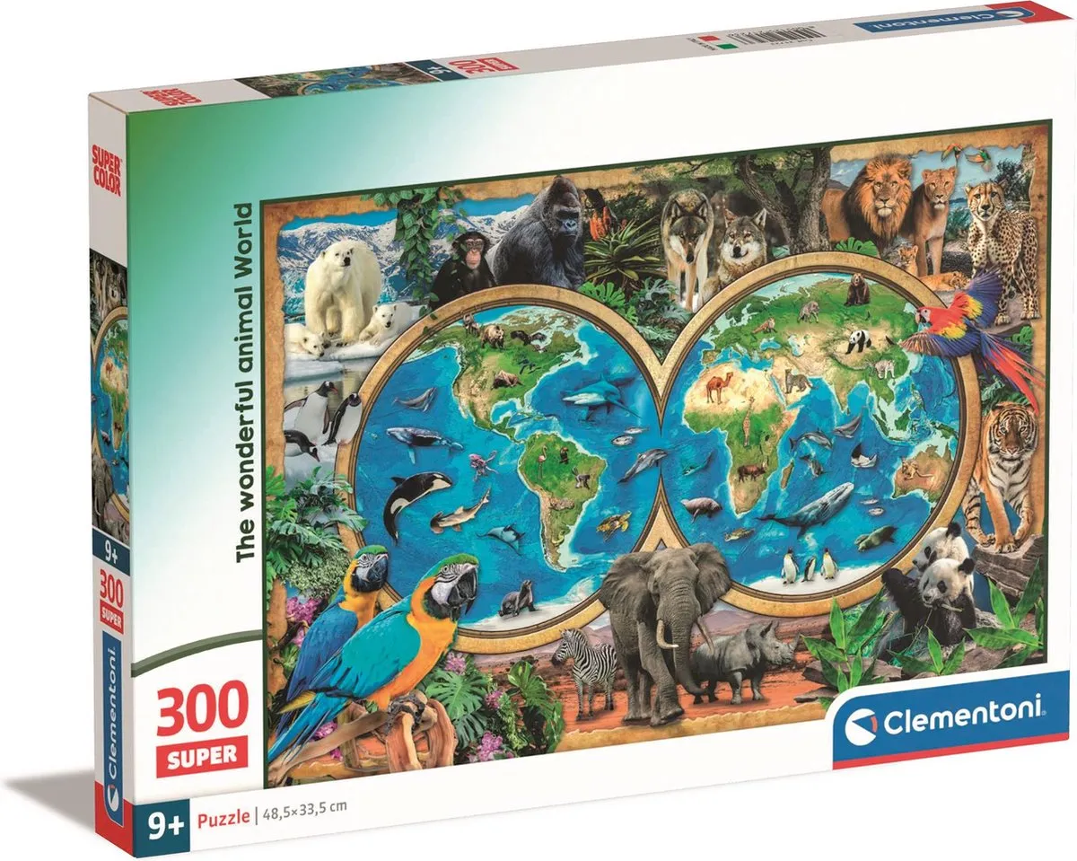 Clementoni The Wonderful Animal World Puzzel 300 Stuks - Multicolor