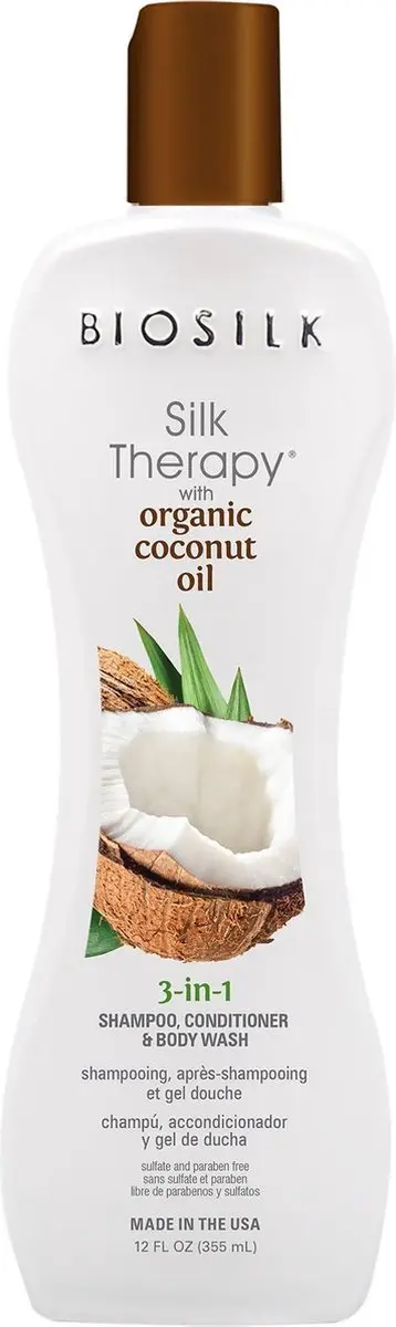 BIOSILK Silk Therapy Organic Coconut Oil 3in1 Shampoo 30ml