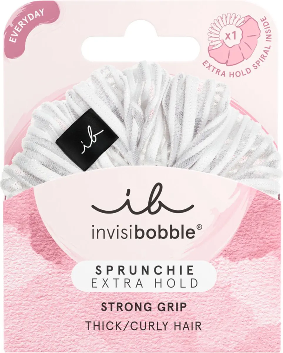 Invisibobble Sprunchie Extra Hold - Pure White