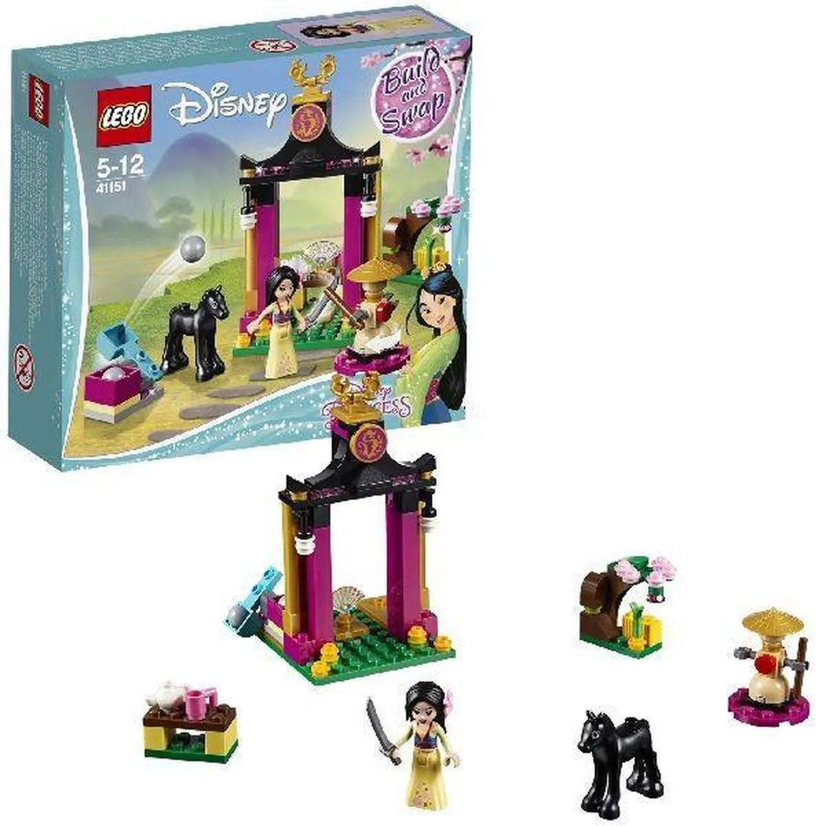 LEGO Disney Princess Mulan Trainingsdag 41151 - 104 Stukken