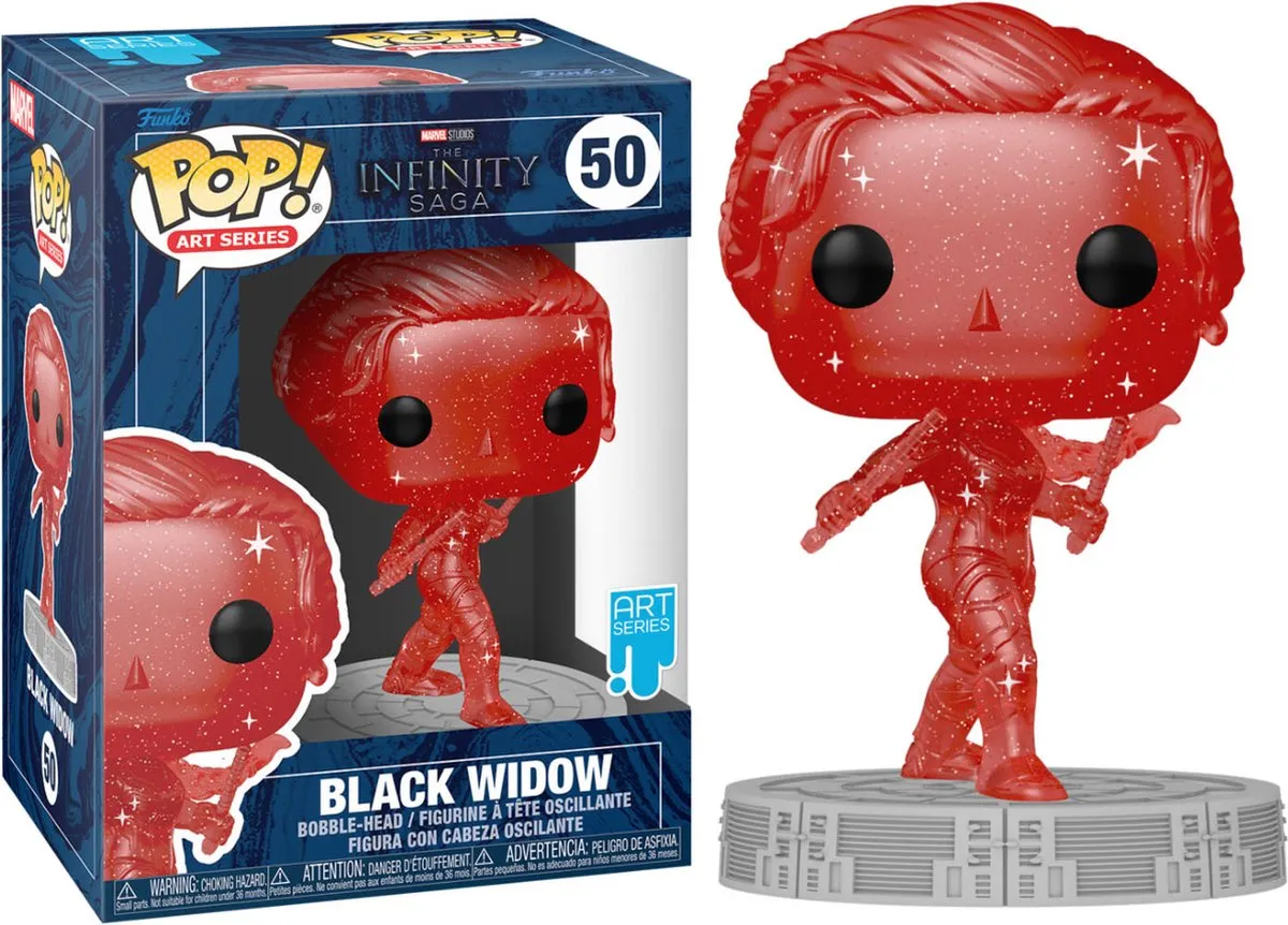 Funko Marvel POP! Artist Series Black Widow - 4711061144799 - Rood