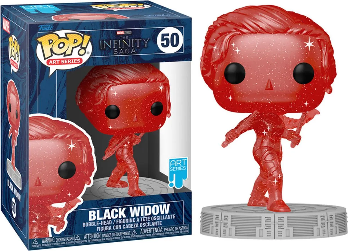 Funko Marvel POP! Artist Series Black Widow - 4711061144799 - Rood