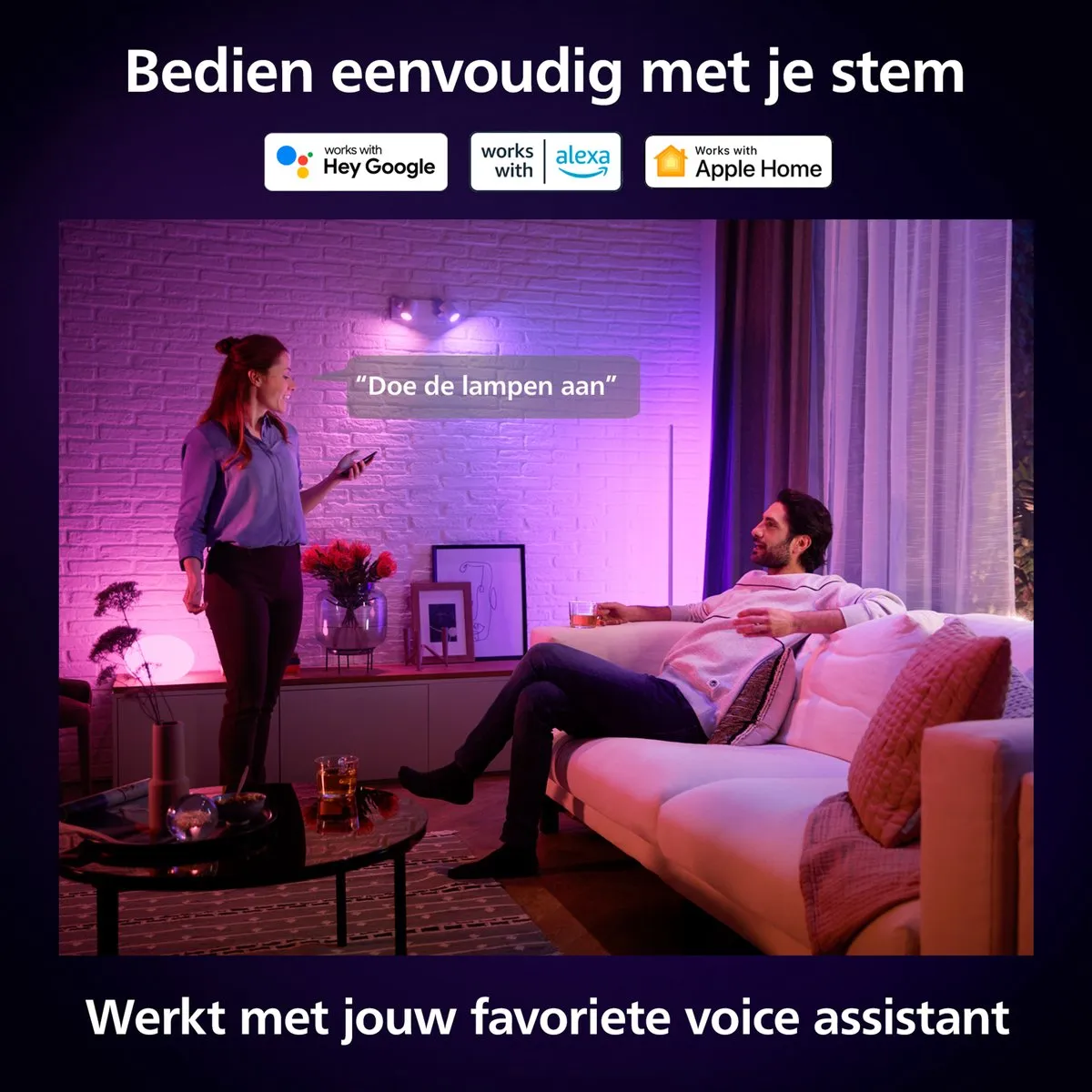 Philips Hue Tento Plafondlamp - Zwart Ø30cm