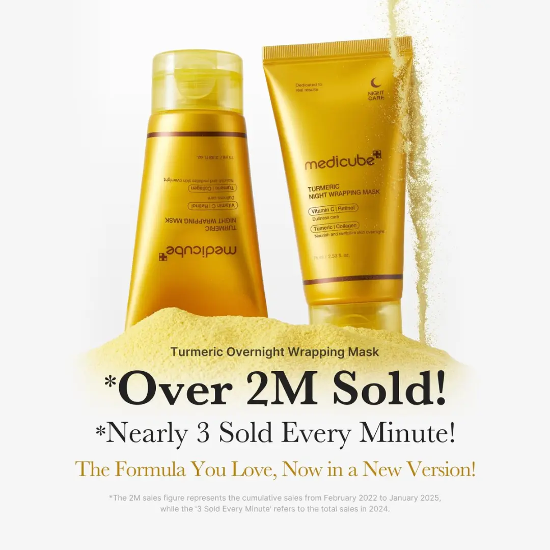 Medicube Kojic Acid Turmeric Nachtmasker 75ml - Geel