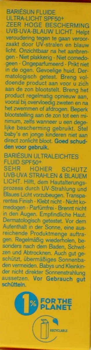 Uriage Bariésun Ultra-licht Fluide SPF 50+ 30ml