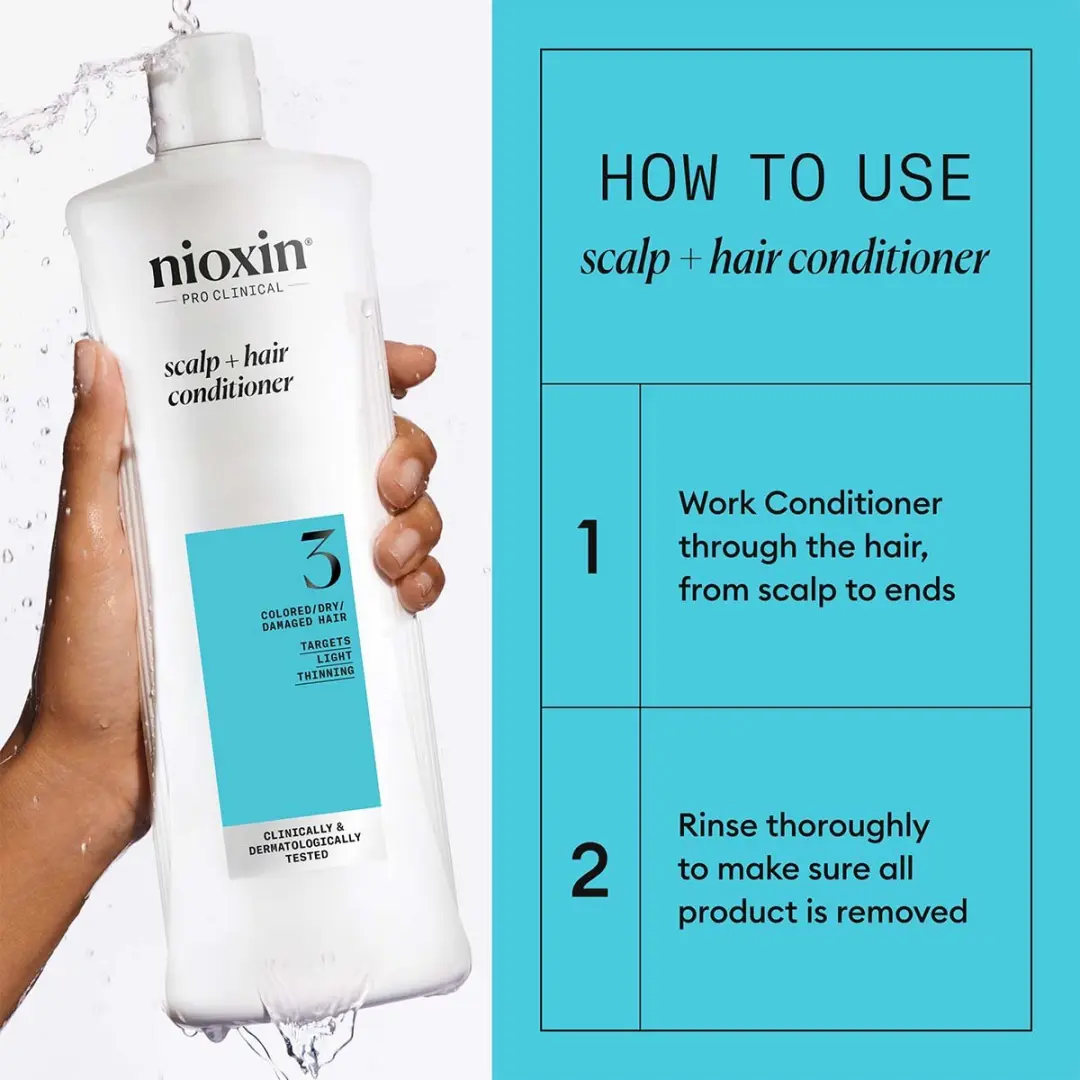 Nioxin System 3 Conditioner 1000ml - afbeelding 6 van 6