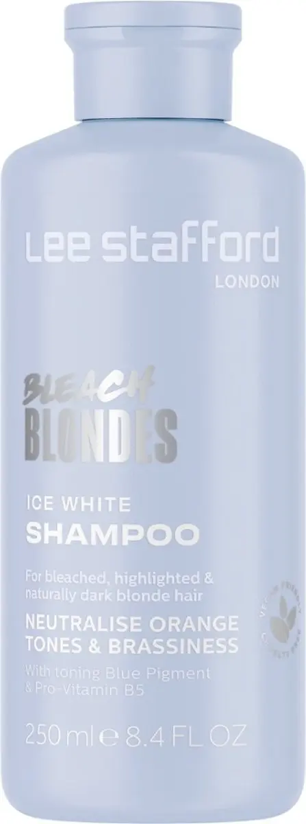 Lee Stafford Bleach Blondes Ice White Toning Shampoo 250ml
