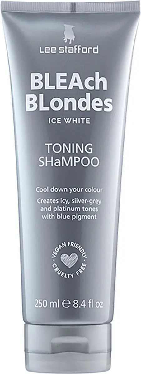 Lee Stafford Bleach Blondes Ice White Toning Shampoo 250ml