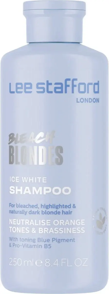 Lee Stafford Bleach Blondes Ice White Toning Shampoo 250ml