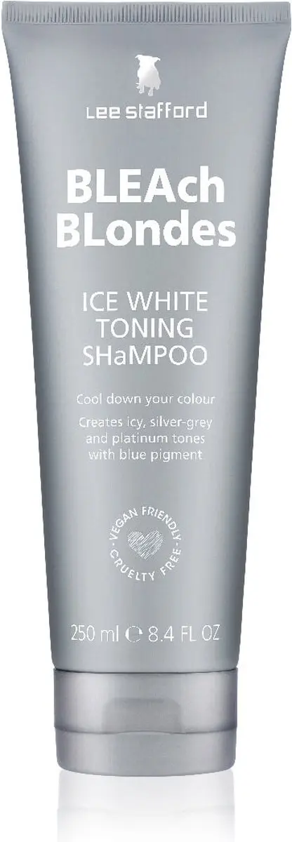 Lee Stafford Bleach Blondes Ice White Toning Shampoo 250ml