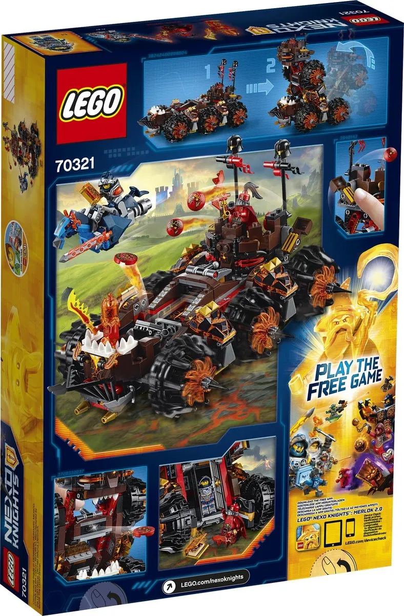 LEGO NEXO KNIGHTS Generaal Magmar's Belegeringsmachine 70321 - 516 Stukken - afbeelding 2 van 6