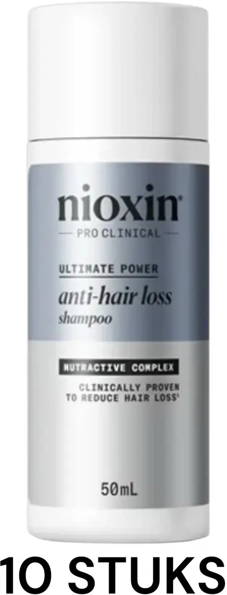 Nioxin Anti-Hairloss Shampoo 10x50ml Reisverpakking