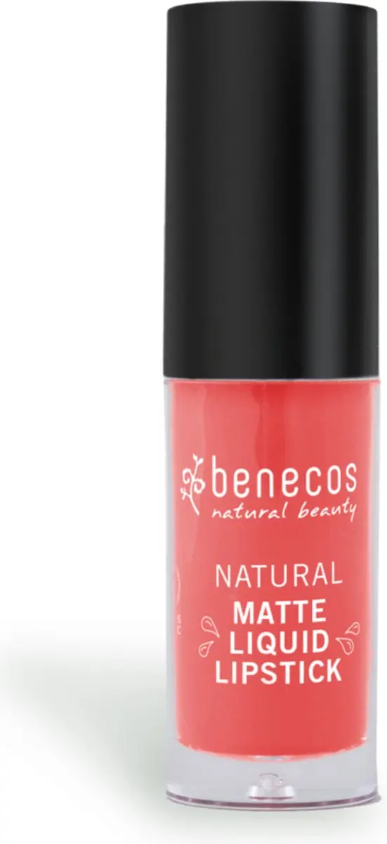 Benecos Lippenstift Liquid Mat Coral Kiss - 5ml - afbeelding 6 van 6