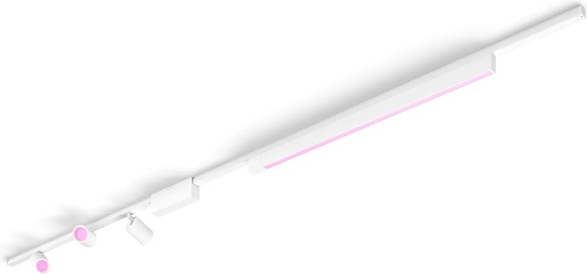 Philips Hue Perifo railverlichting plafond - wit en gekleurd licht - 3-spots - 1 lichtbalk - wit - basisset