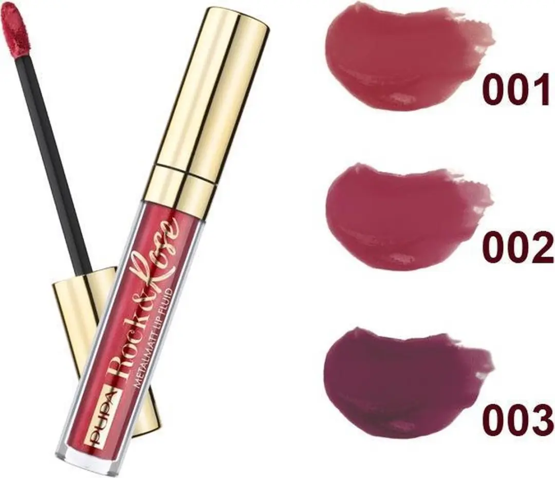 Pupa Milano Rock&Rose Lip Fluid 003 Rebel Burgundy - 3ml