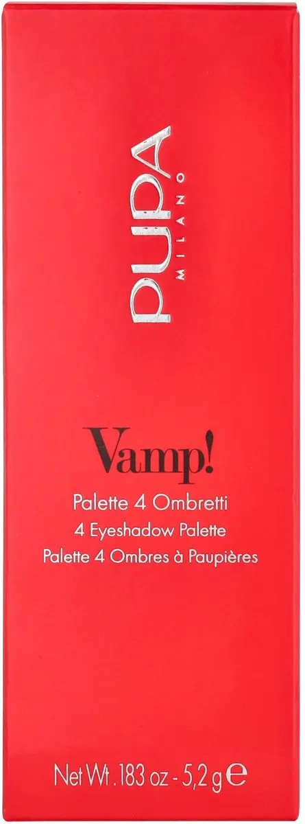 Pupa Milano Vamp! 4 Oogschaduw Palette 002 Gold Bronze - 4 Kleuren
