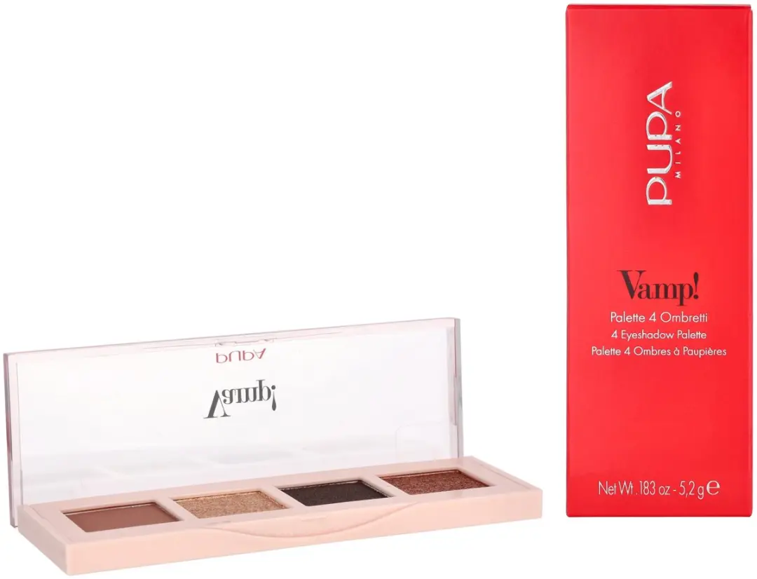 Pupa Milano Vamp! 4 Oogschaduw Palette 002 Gold Bronze - 4 Kleuren