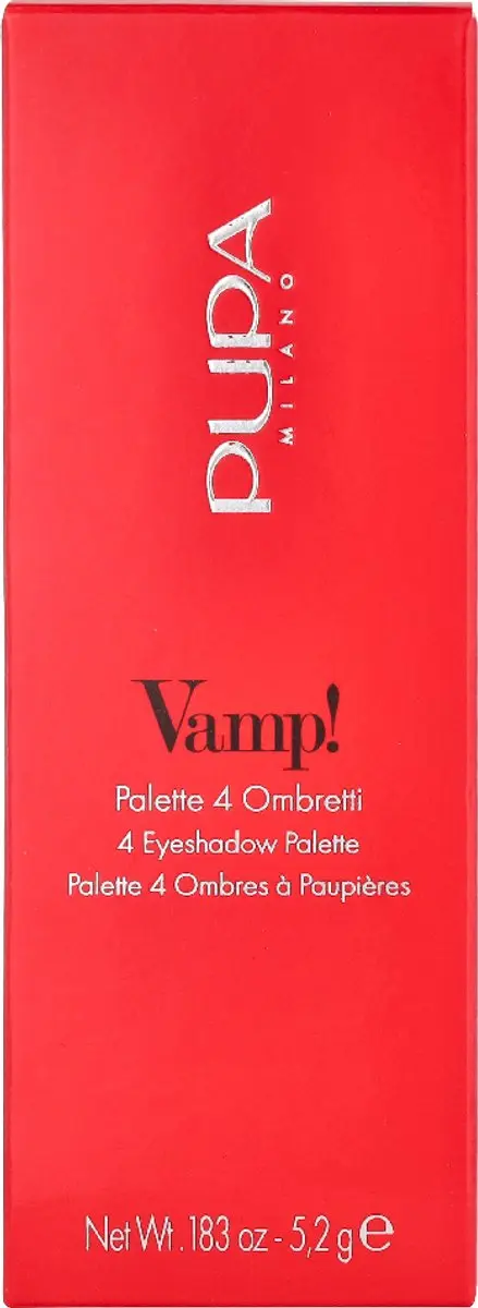 Pupa Milano Vamp! 4 Oogschaduw Palette 002 Gold Bronze - 4 Kleuren - afbeelding 6 van 6
