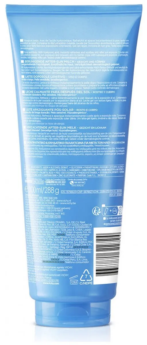 Vichy Capital Soleil Aftersun Melk 300ml - Gevoelige Huid