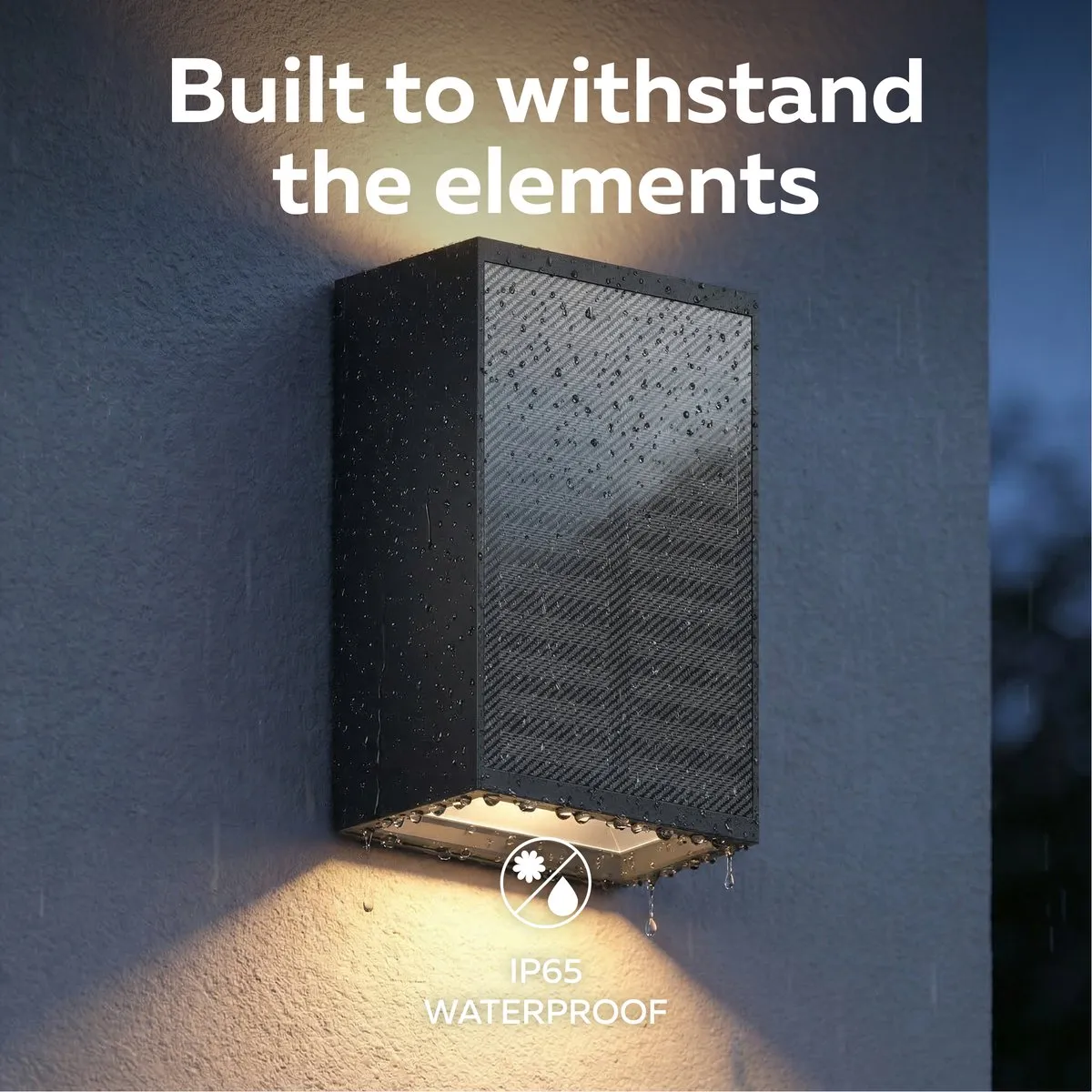 Calex Birindisi Solar Wandlamp 4-Stuks - Warm Wit 2700K - Zwart