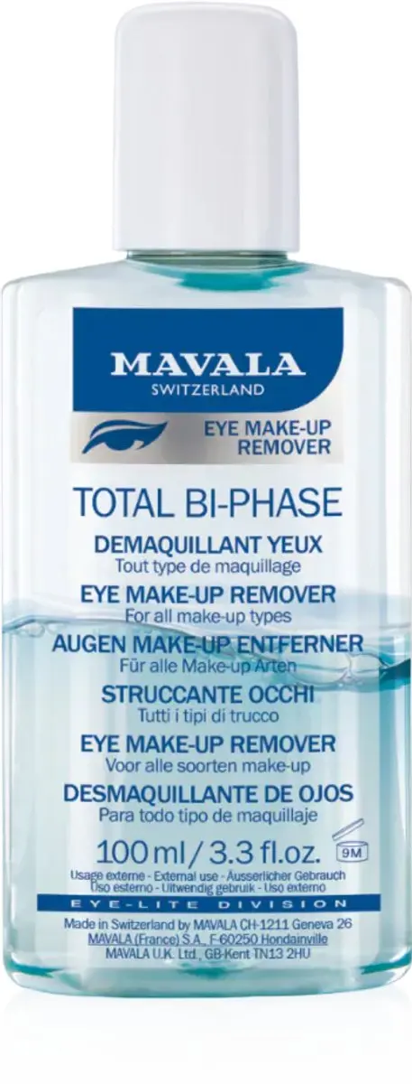 Mavala Total Bi-Phase Oogmake-up Remover 100ml