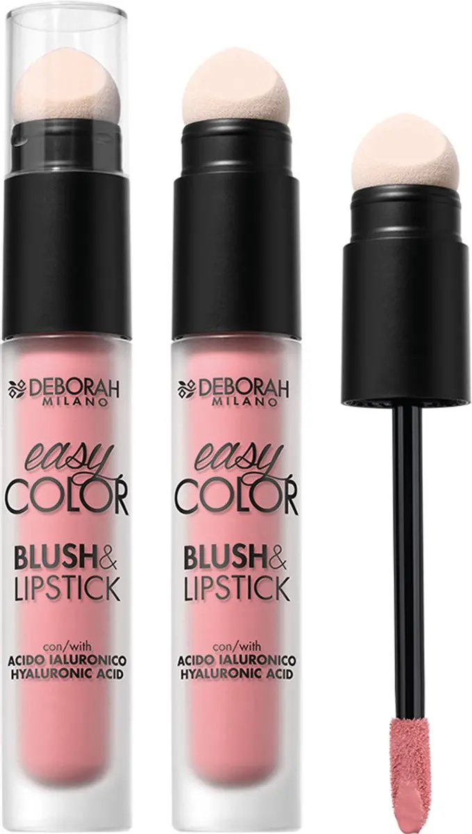 Deborah Milano Easy Color Blush & Lipstick 01 Pink Crush