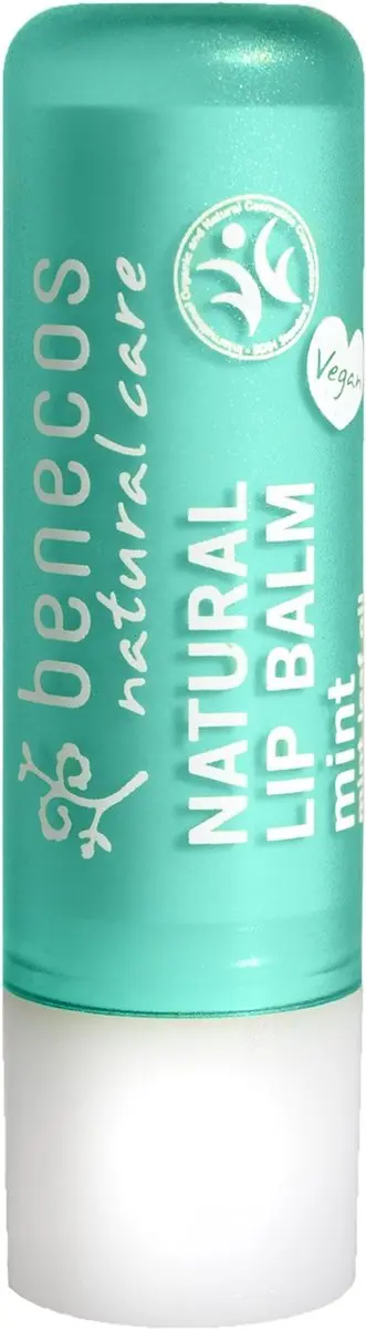 Benecos Lipbalm Natural Mint - 4.8g Turquoise