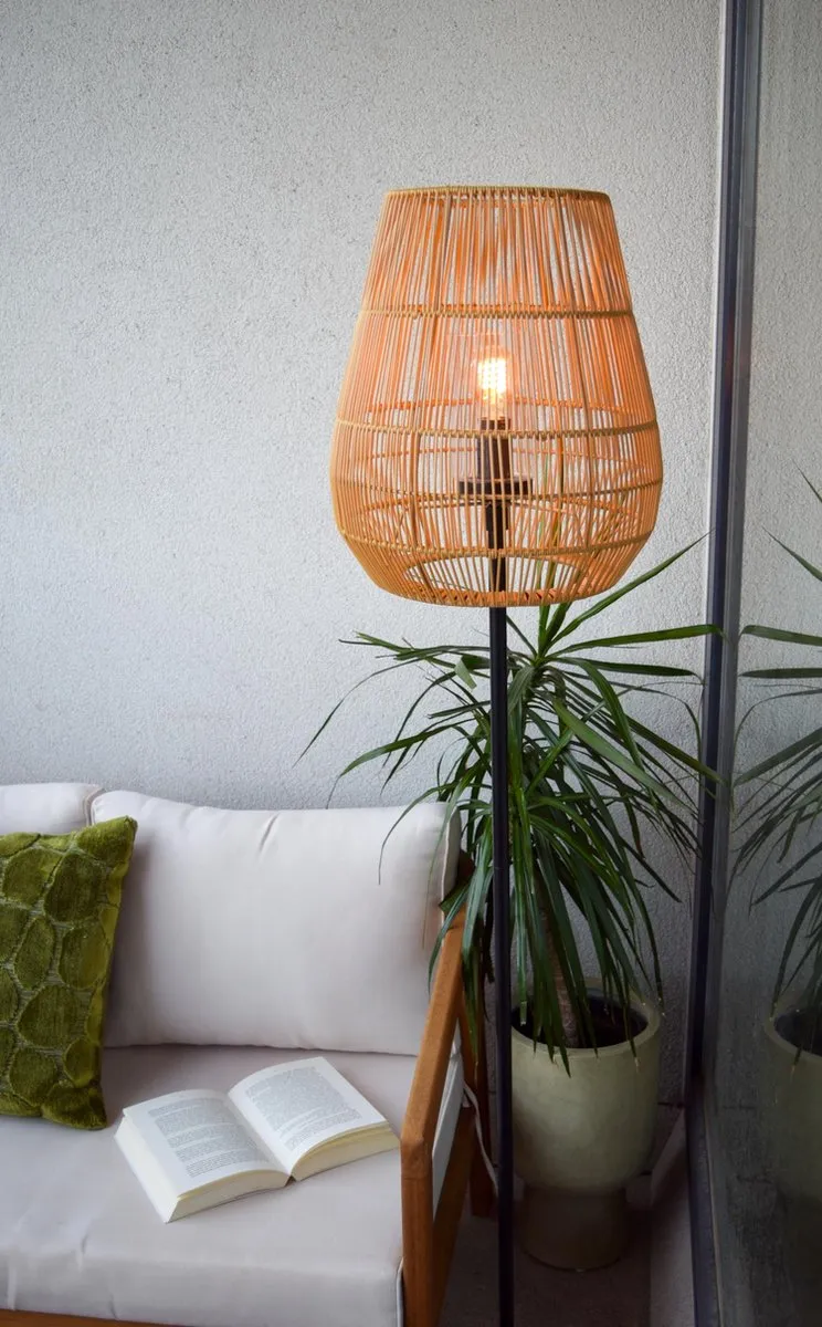Lucide Nerida Vloerlamp E27 Ø35cm - Naturel