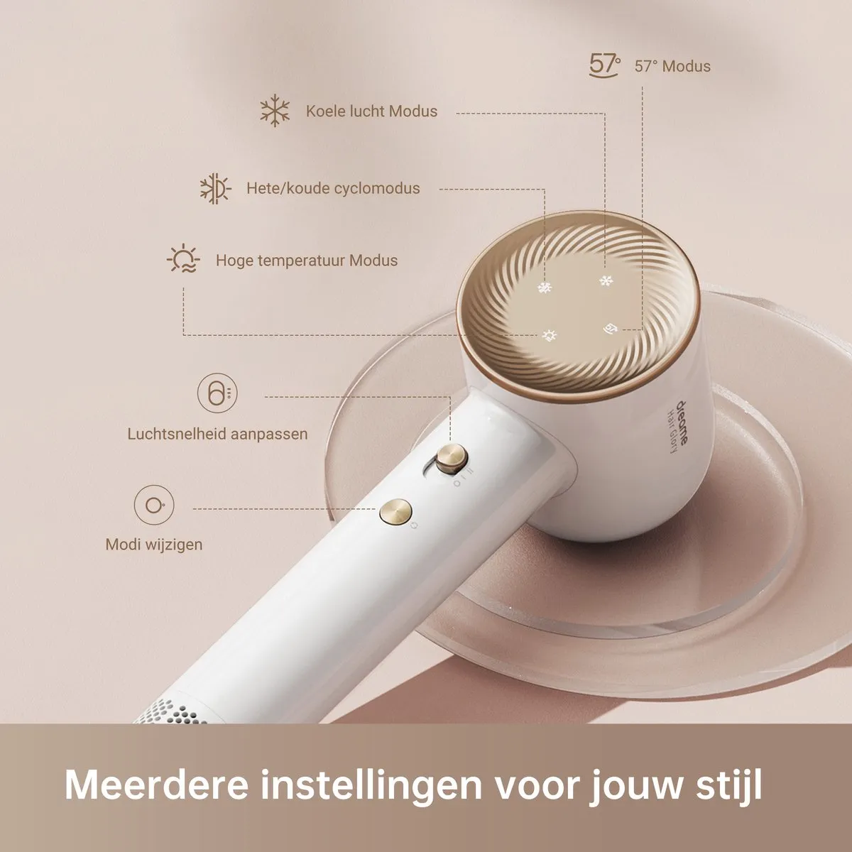 Dreame Glory Combo Haardroger 1600W - Wit
