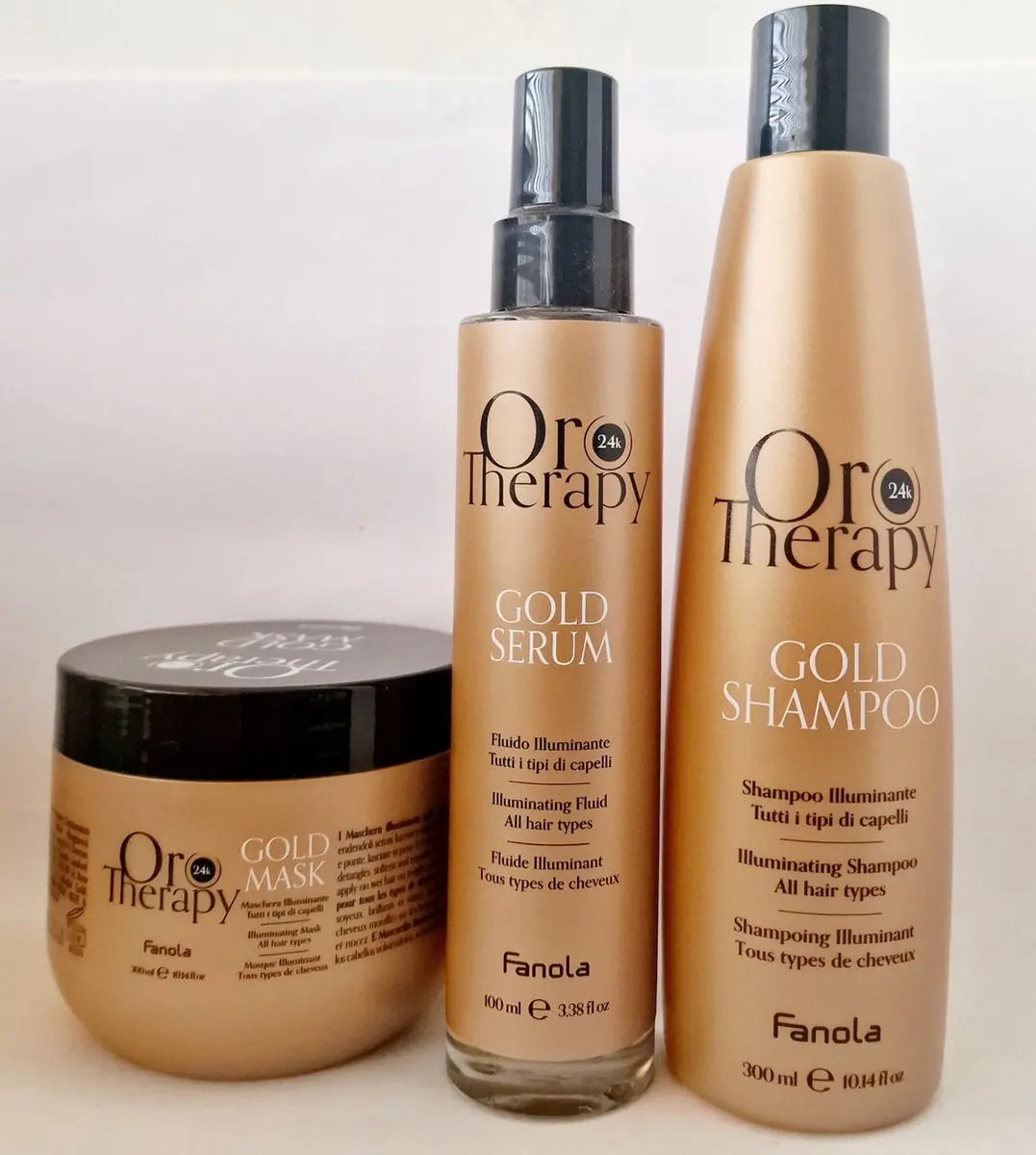 Fanola Oro Therapy Trio Shampoo Mask Serum - 600ml