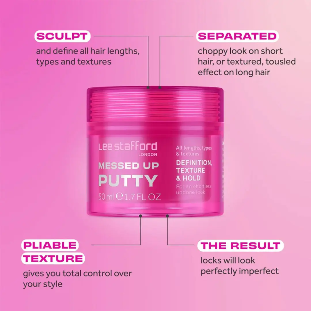 Lee Stafford Messed Up Putty Wax 50ml