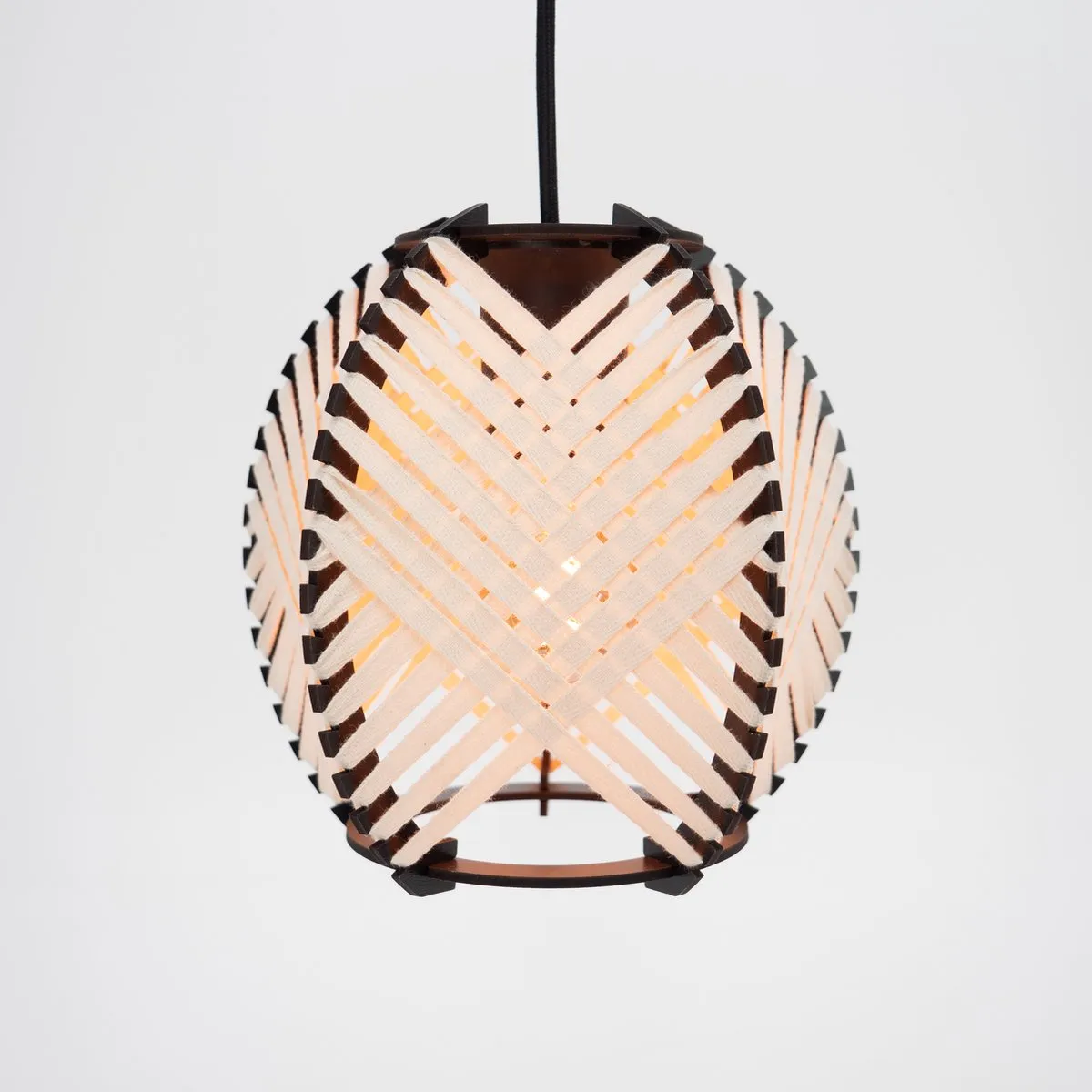 Eglo Waverton Hanglamp E27 - 92cm - Zwart/Wit
