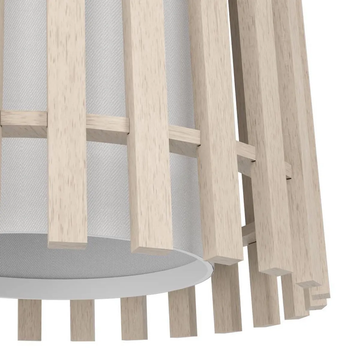 Eglo Fattoria Hanglamp E27 - 90cm - Zwart/Bruin/Wit