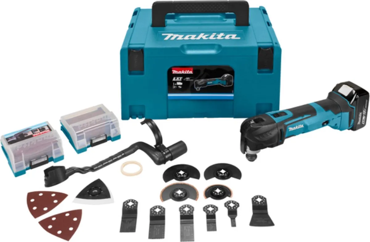 Makita DTM51T1JX2 Multitool 18V - 12 Accessoires - 1x Accu BL1850B