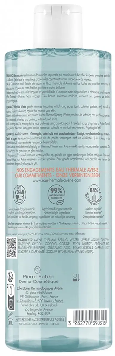Avène Cleanance Micellair Water 400ml