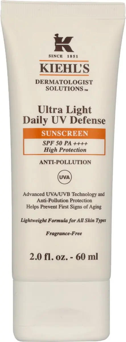 Kiehl's Ultra Light Daily UV Defense SPF 50 Zonnecrème 60ml